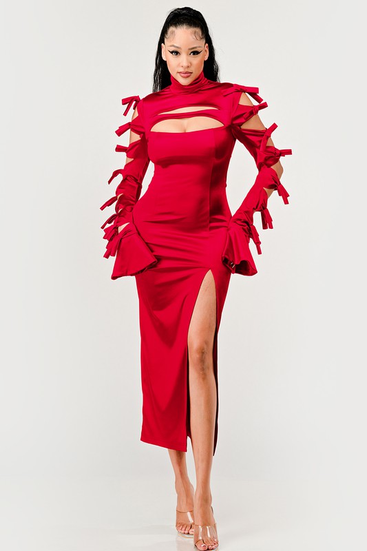 Red All Tied Up Dress