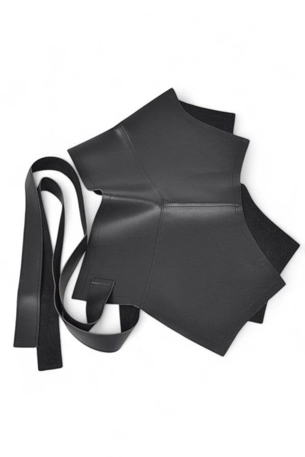 1 Vegan Leather Wrap Around Tie Belt
