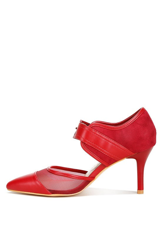Z Buckle Detail Pump Sandals