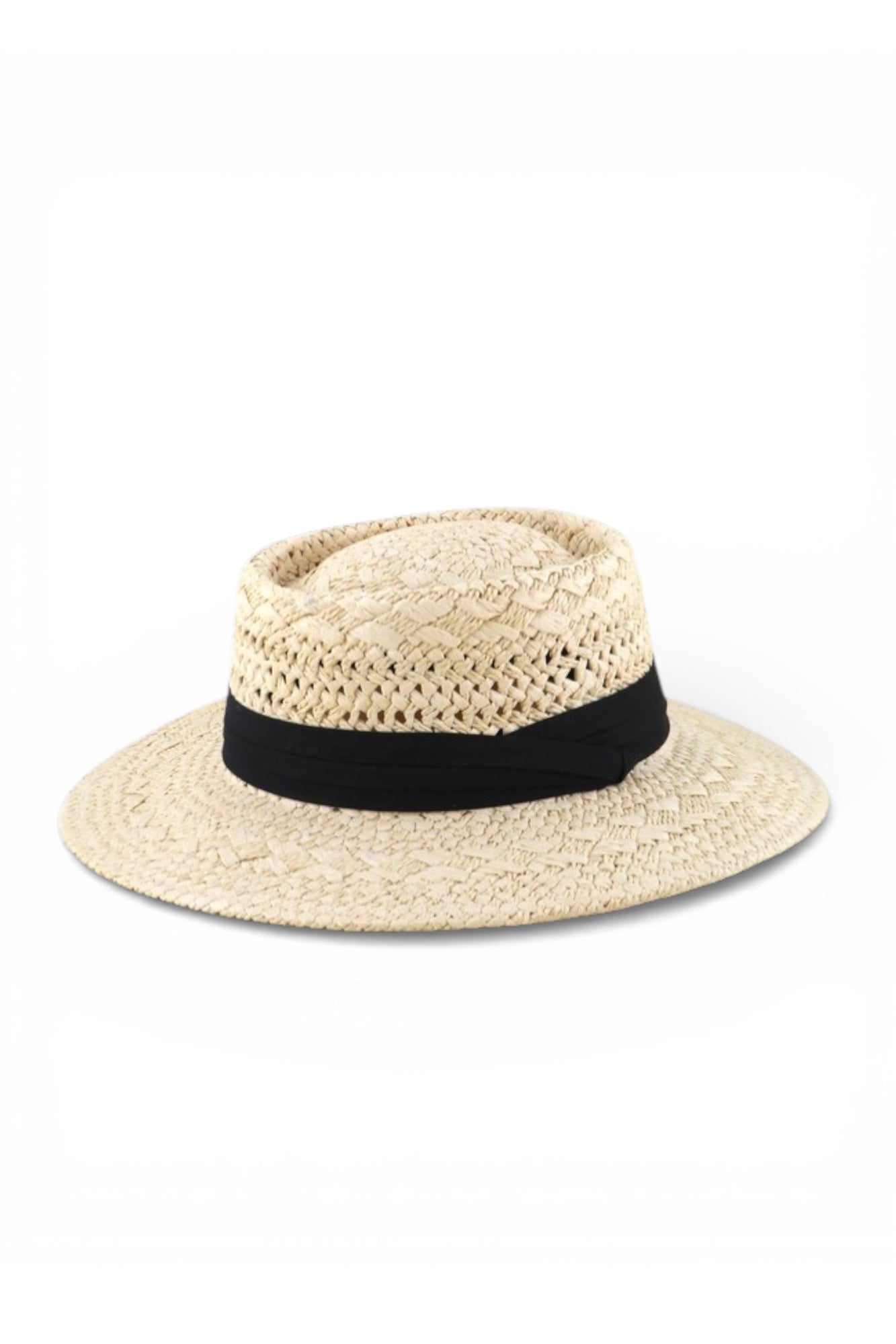 Faux Straw Panama Sun Hat