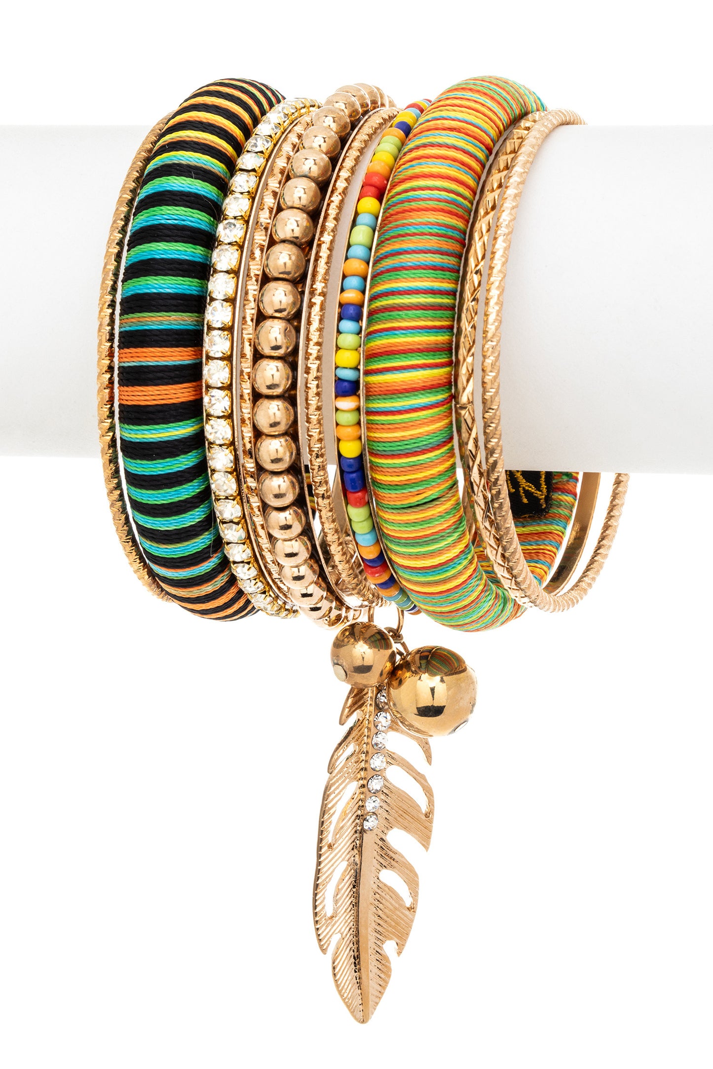 Boho Gold Multicolor Stacking Bracelet