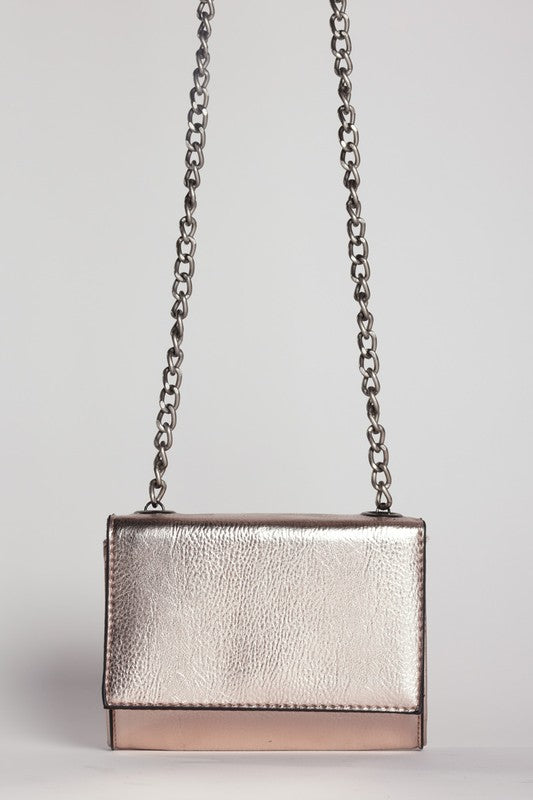 METALLIC CROSSBODY BAG