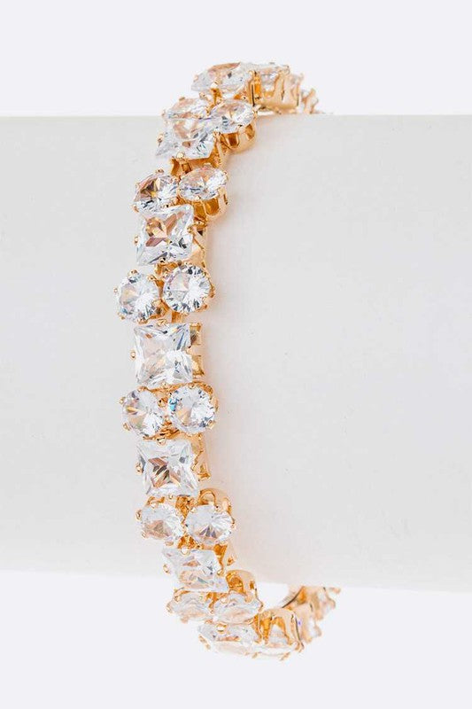 CZ Bridal Open Bracelet