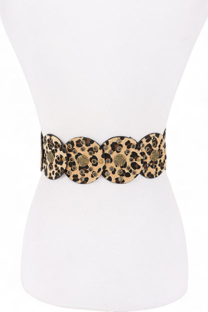 Animal Print Western Statement Belt