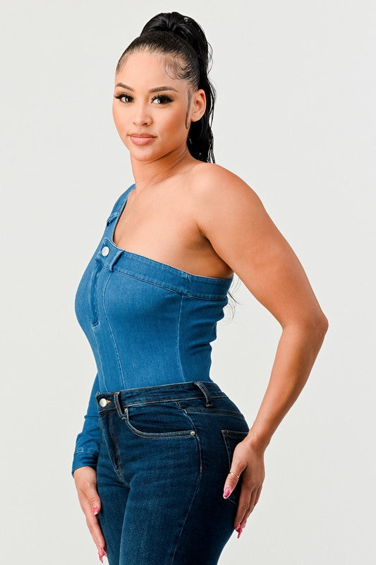 DENIM BODYSUIT