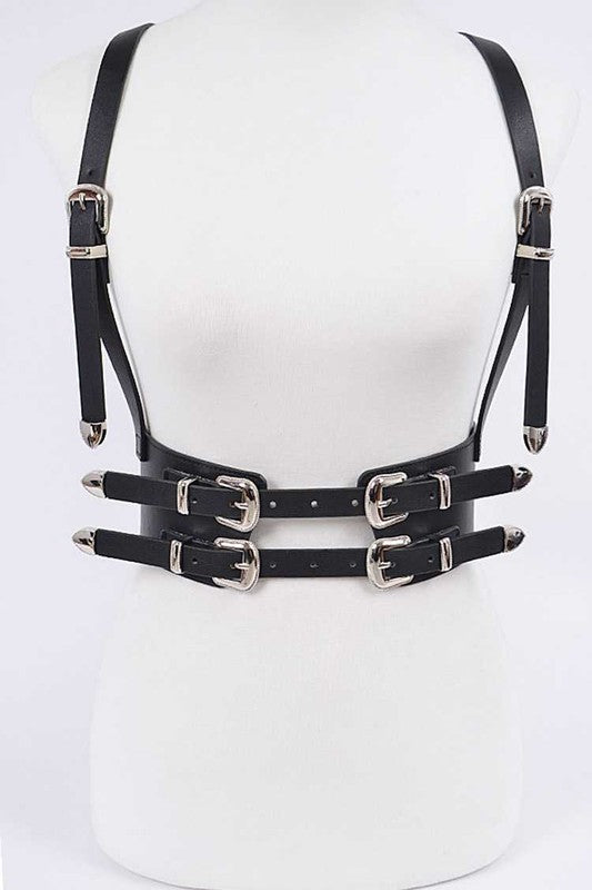 Buckle Suspender Corset Belt