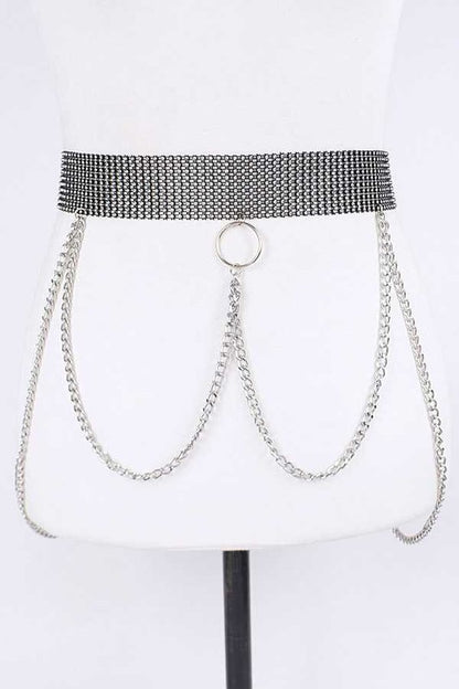 Anna Mesh Stone iconic Chain Belt