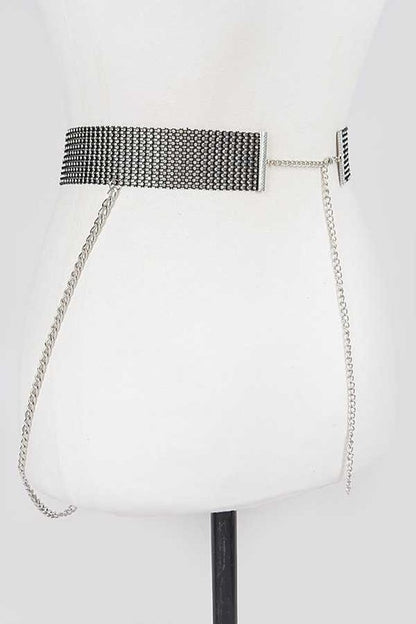 Anna Mesh Stone iconic Chain Belt