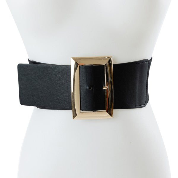 SQAURED BUCKLE WAIST BELT