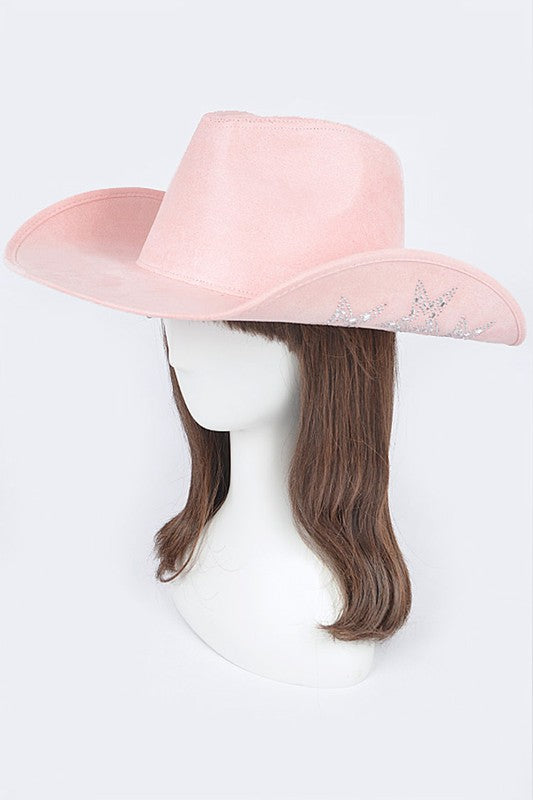 Hotfix Studded Star Iconic Sueded Cowboy Hat