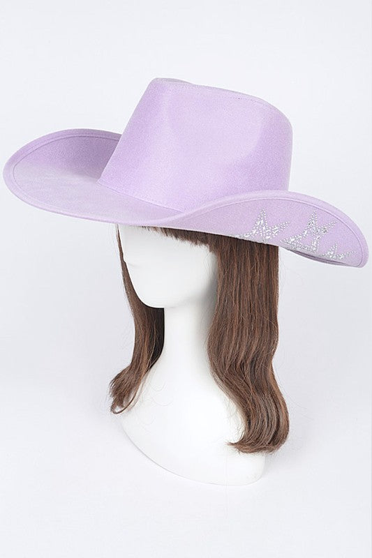 Hotfix Studded Star Iconic Sueded Cowboy Hat