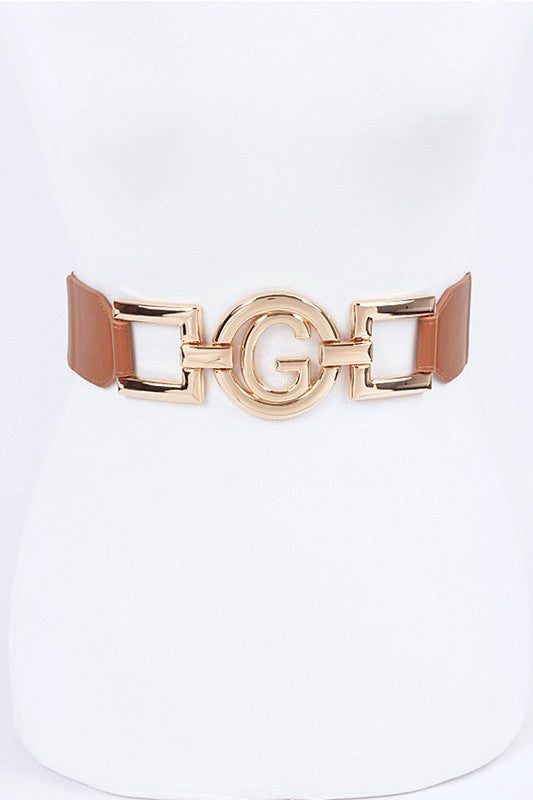 Plus Size G Logo Elastic Belt