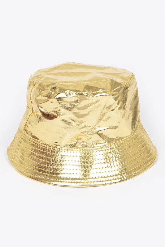 Metallic Shiny Bucket Hat