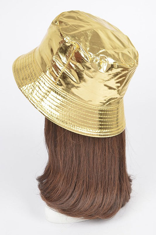 Metallic Shiny Bucket Hat