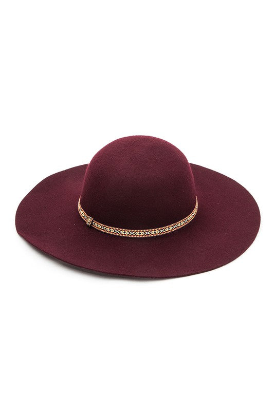 Wool Felt Fashion Floppy Hat