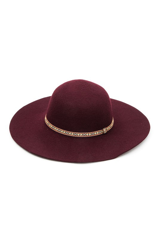 Wool Felt Fashion Floppy Hat