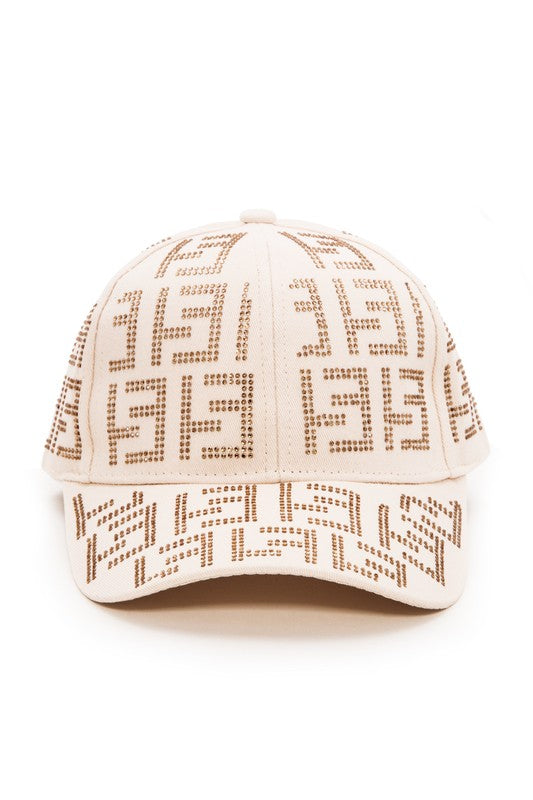 Studded Logo Baseball Cap