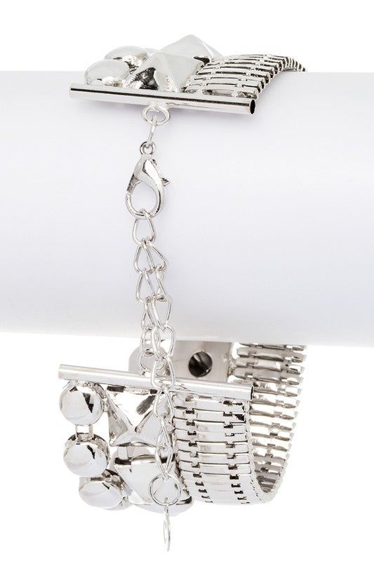 Mix Coil Chain Fashion Bracelet