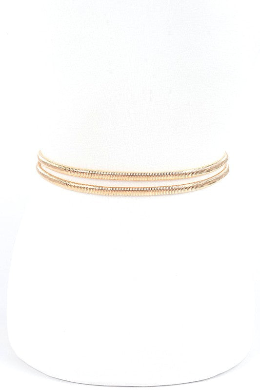 Double Ring Elastic Metal Belt