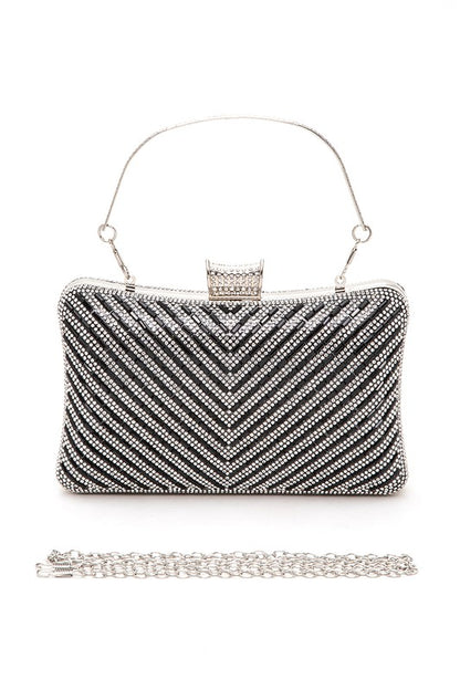 Abria Convertible Top Handle Box Clutch