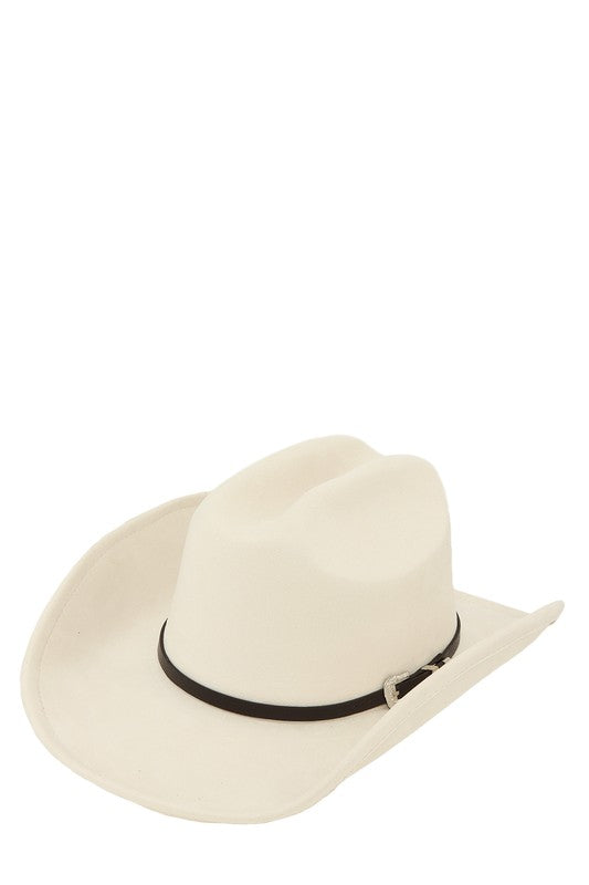 Fedora Hat with Buckle Accent