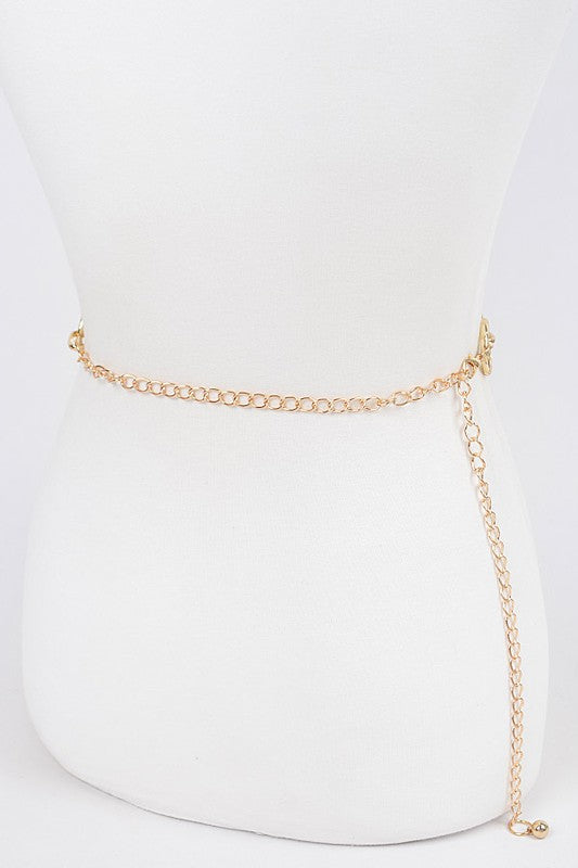 Mix Ring Station Fashion Chain Belt