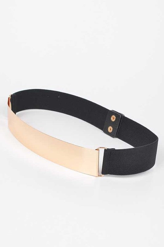 ICONIC METAL PLAQUE ICONIC ELASTIC BELT