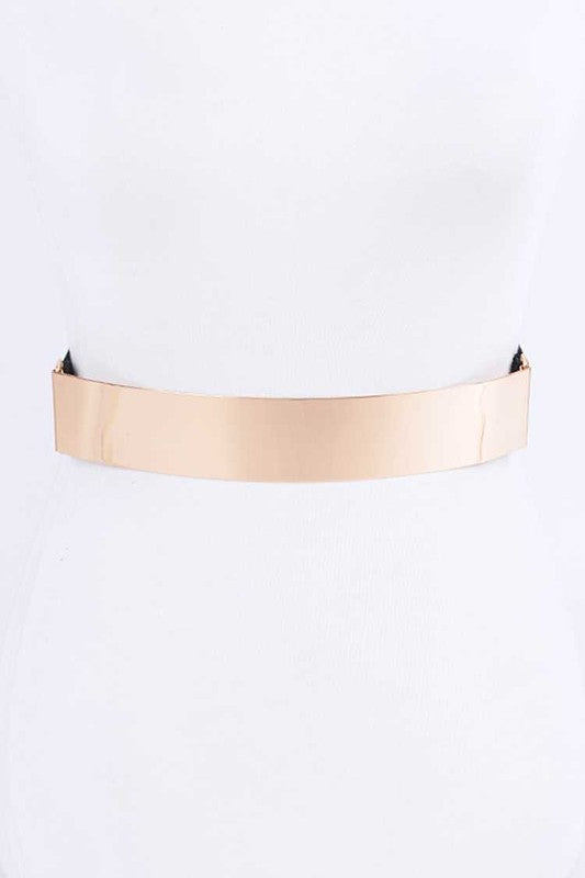 ICONIC METAL PLAQUE ICONIC ELASTIC BELT