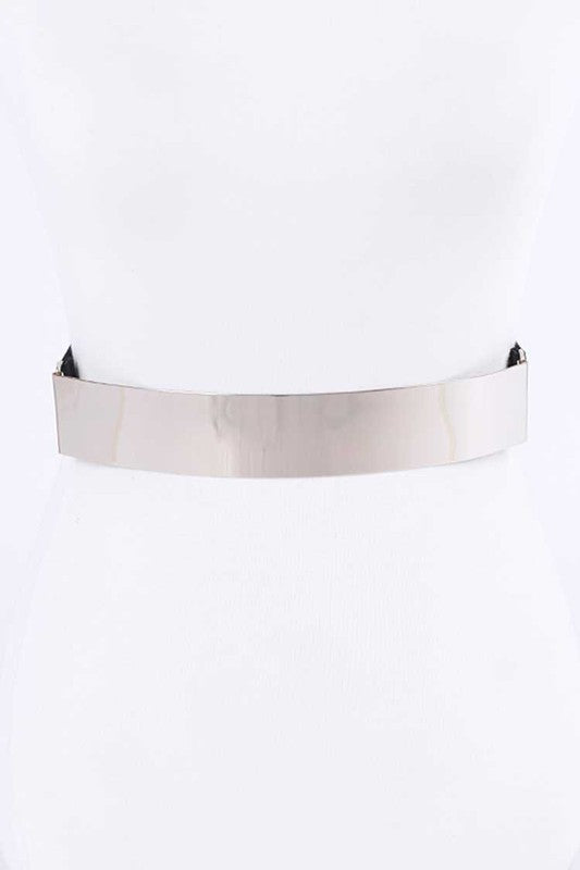 ICONIC METAL PLAQUE ICONIC ELASTIC BELT