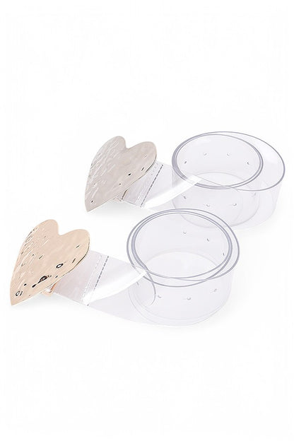 Alexis Heart Buckle Clear Transparent Fashion Belt