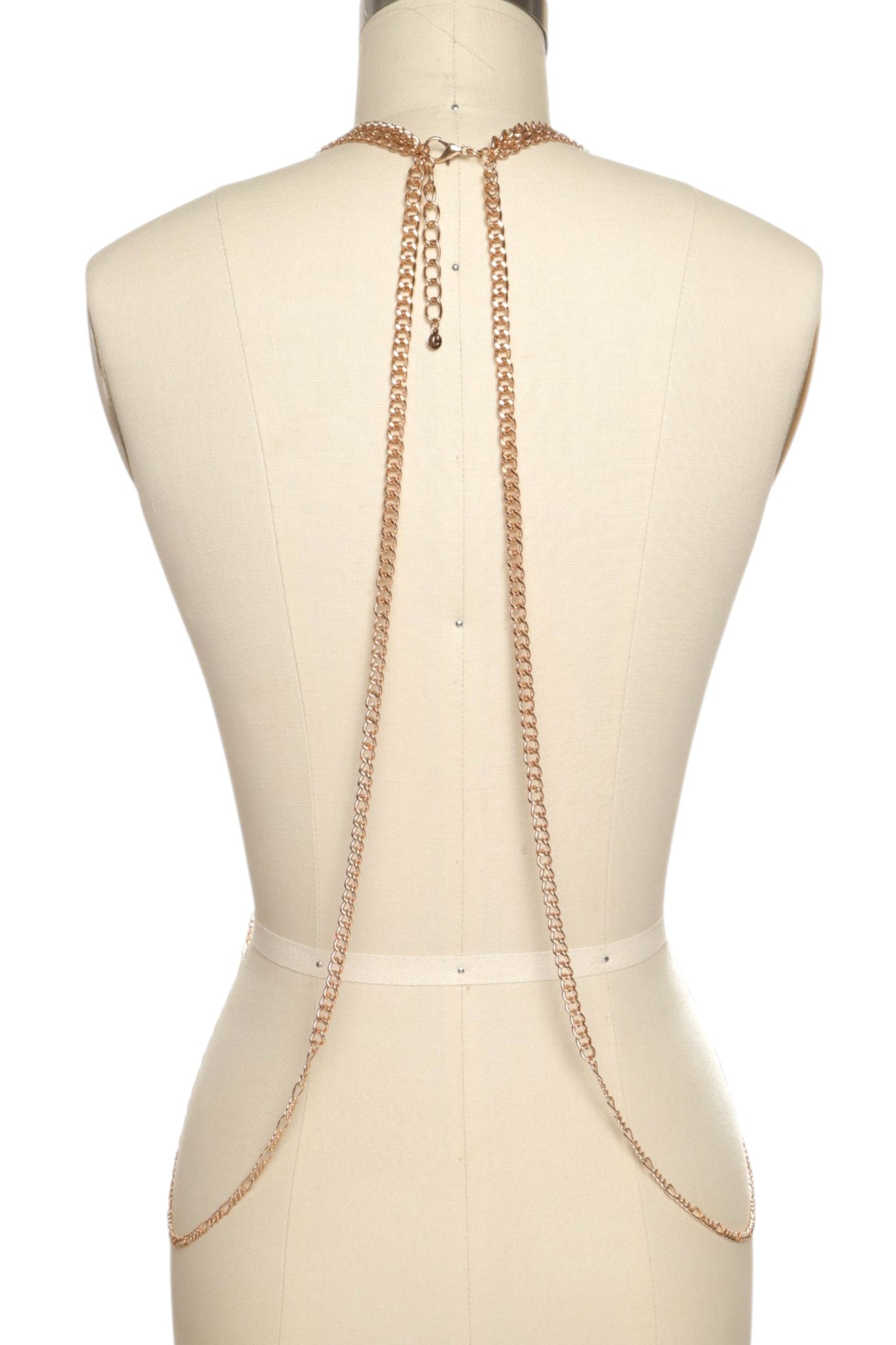 1 Gold Mix Chain Statement Fashion Body Chain