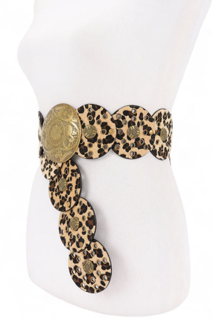 Animal Print Western Statement Belt