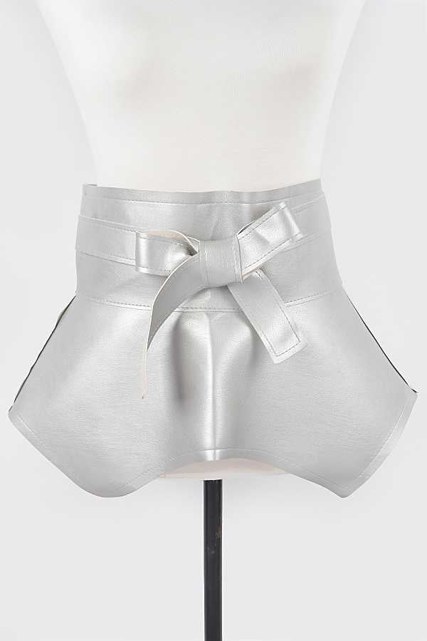 1 Vegan Leather Wrap Around Tie Belt