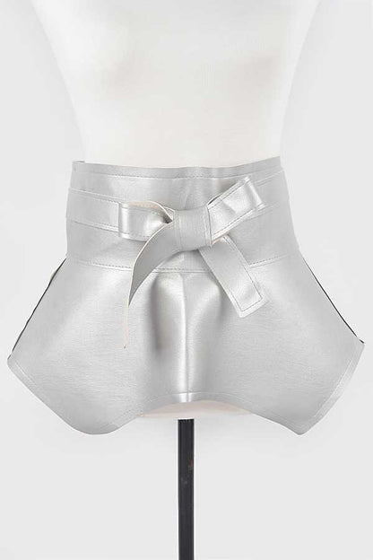 1 Vegan Leather Wrap Around Tie Belt