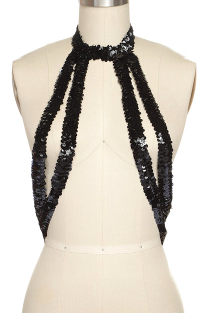 1 Elastic Sequins Body Chain