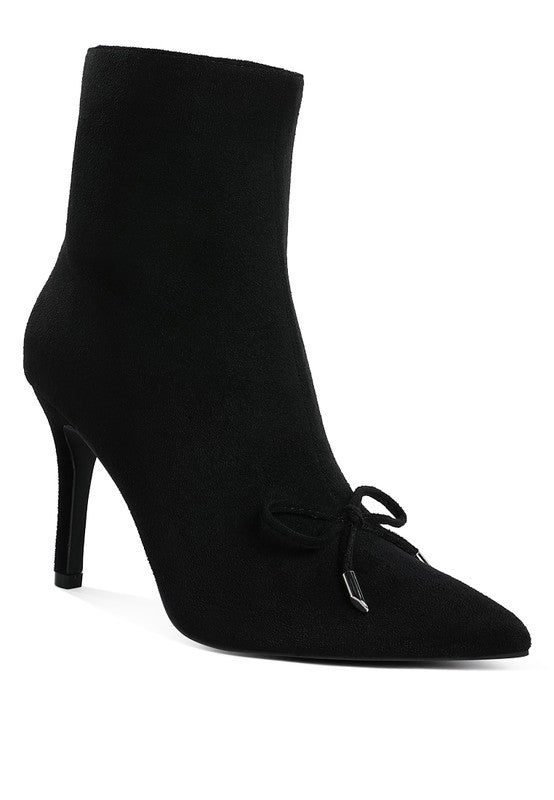 Dapers Bow Detail Ankle Boots