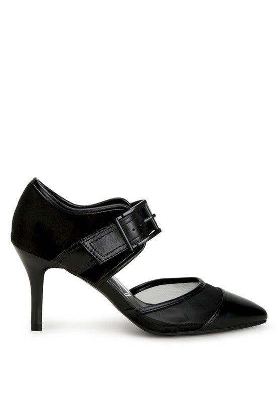 Z Buckle Detail Pump Sandals