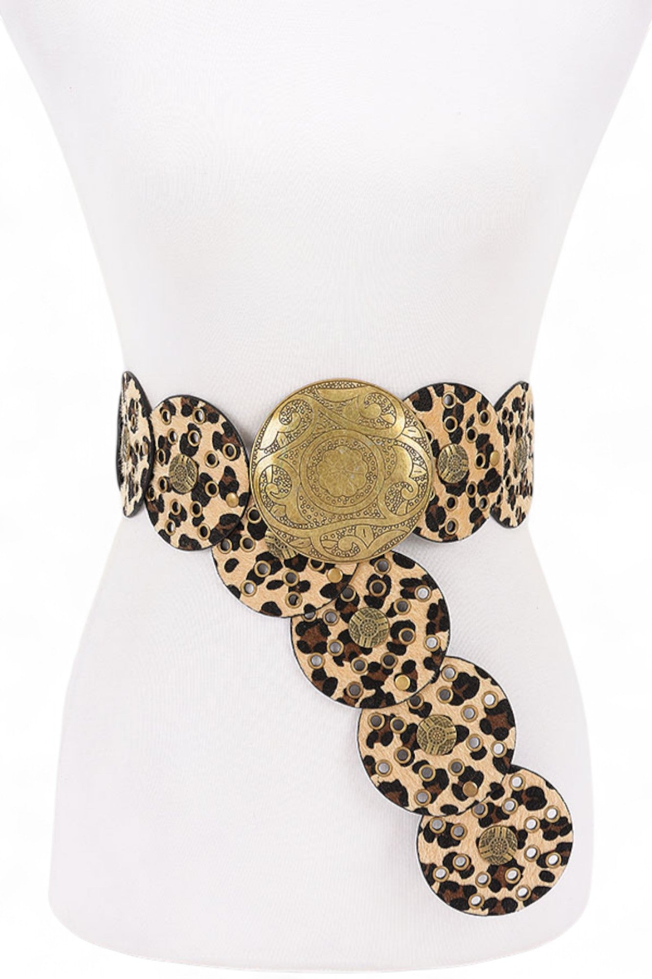 Animal Print Western Statement Belt