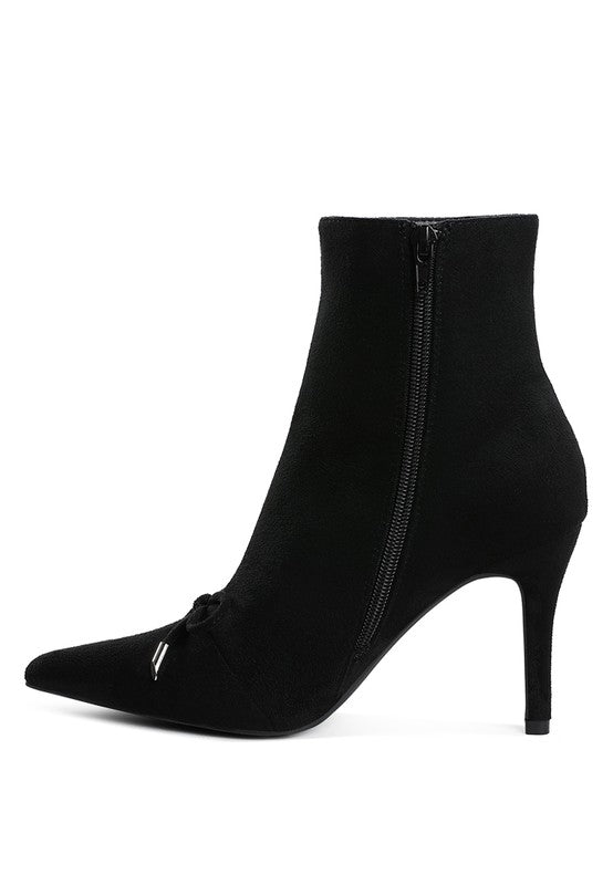 Dapers Bow Detail Ankle Boots