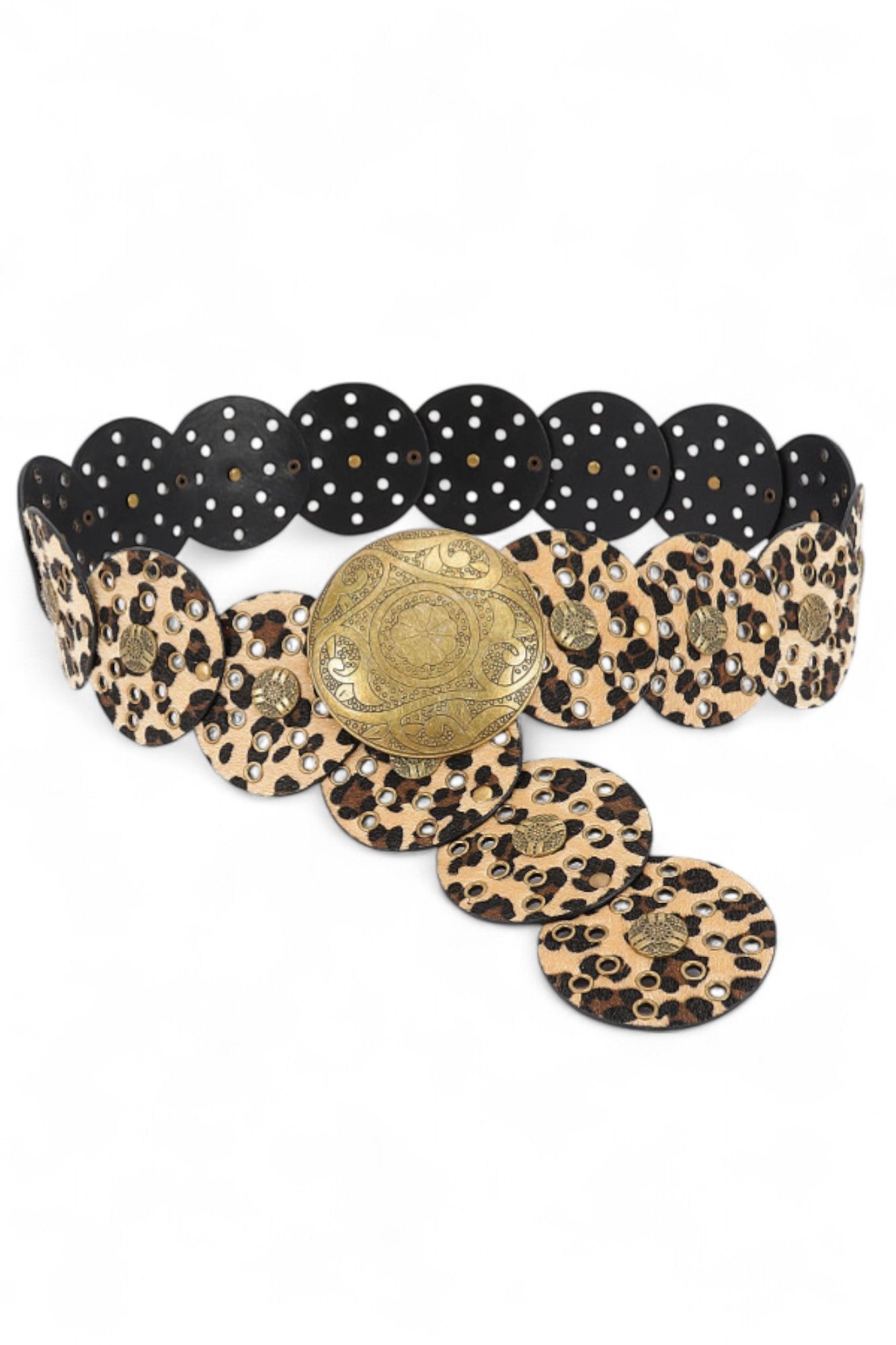 Animal Print Western Statement Belt