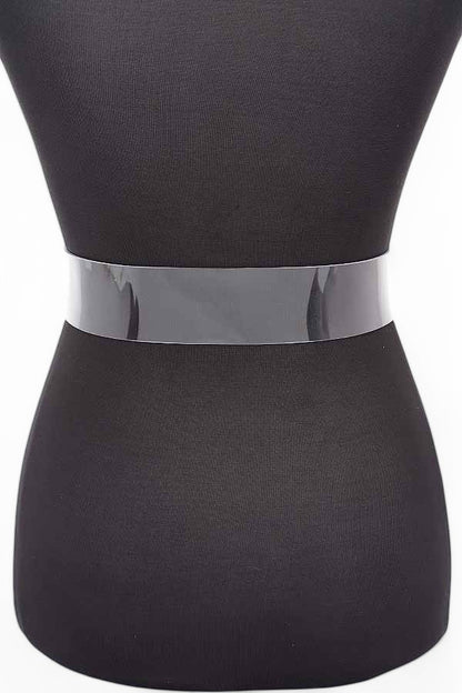 Alexis Heart Buckle Clear Transparent Fashion Belt