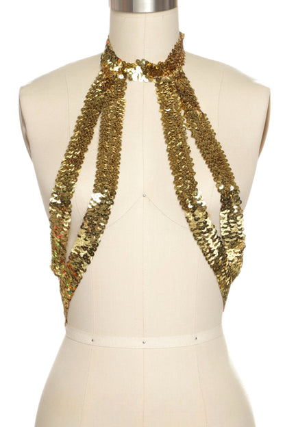 1 Elastic Sequins Body Chain