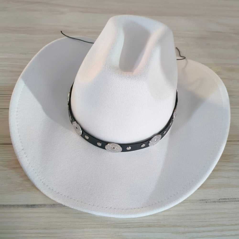 Bey White Cowboy Carter Fedora Hat