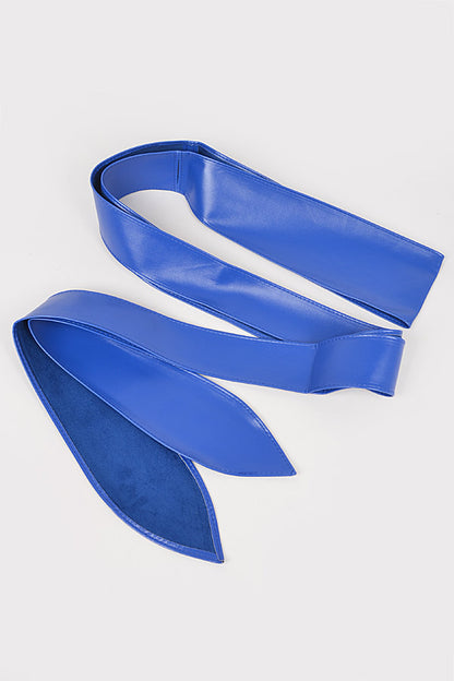 Abbi Vegan Leather Obi Wrap Statement Belt