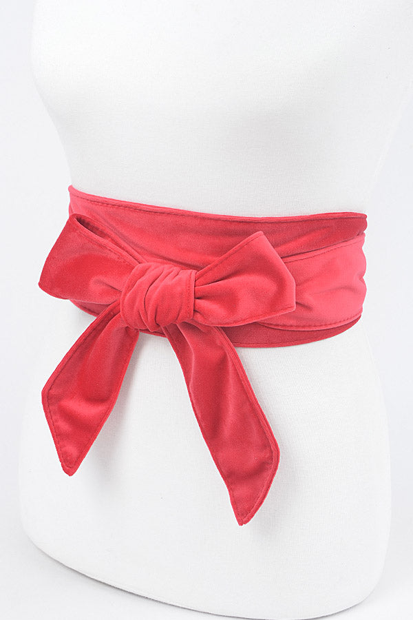 Aya Velvet Obi Wrap Belt