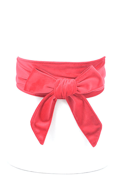 Aya Velvet Obi Wrap Belt