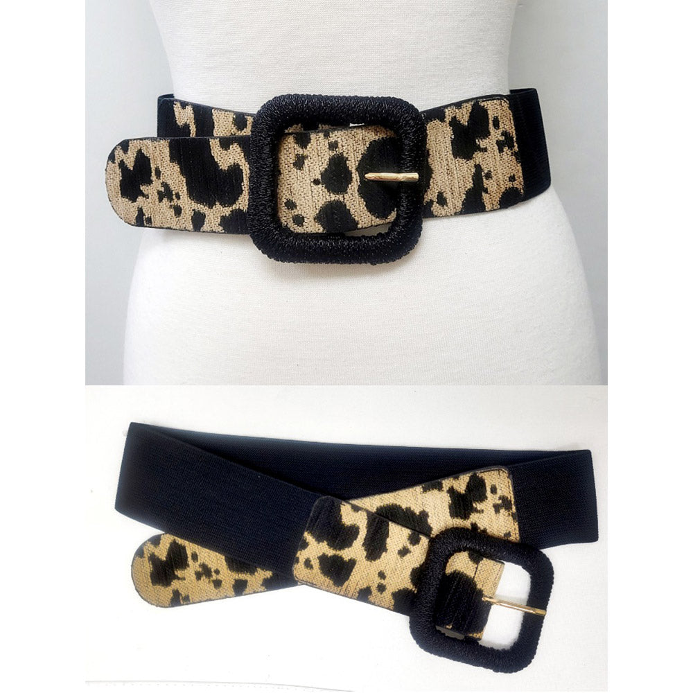 CiCi Animal Print Vegan Leather Belt