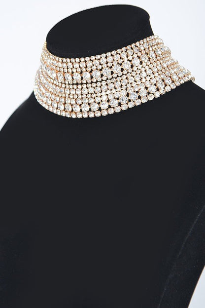 A Girl’s Best Friend Diamond Choker Necklace