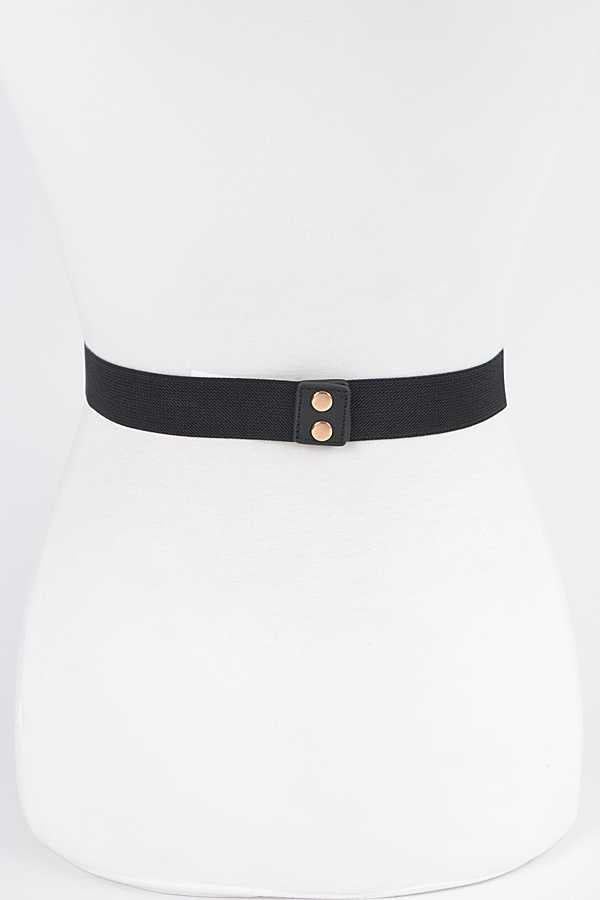 Black & Gold Textured Statement Belt