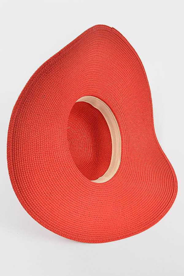 Red Wide Brim Floppy Hat